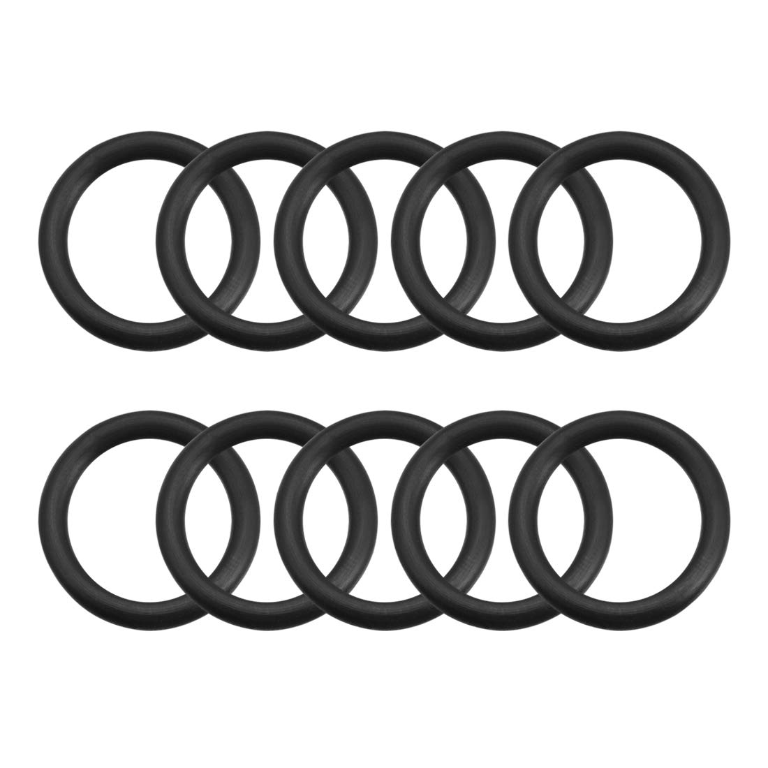 sourcing map Nitrile Rubber O-Rings 24mm OD 17.8mm ID 3.1mm Width, Metric Sealing Gasket, Pack of 10