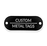 Custom Metal Tags | 2-inch by 3/4-inch Aluminum