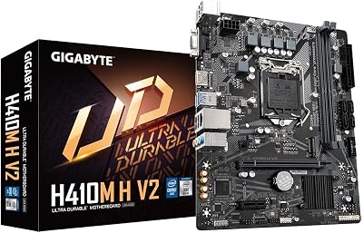 Gigabyte H410M H V2 Motherboard Intel 10th Gen DDR4 M.2 GbE LAN USB 3.2