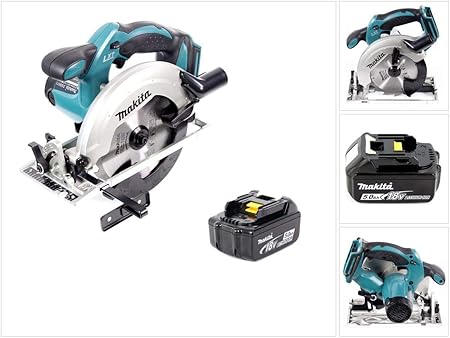 Makita Dss 611 18v Li Ion Scie Circulaire Sans Fil 165mm 1x Batterie Bl1850 5 0 Ah Sans Chargeur Amazon Fr Bricolage