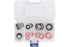 Aramox Air Conditioner Sealing Gasket Kit, 40PCs Air Conditioner System Seal O Air Conditioning Gasket Kit AC Compressor Port