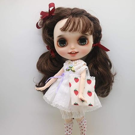 Amazon Dora Brsカスタマイズ人形ヌードブライス人形かわいい人形ガールブラウン髪 Doll With Clothes フィギュア ドール 通販