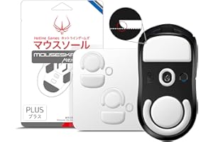 HOTLINEGAMES 2Sets 3.0 Plus Rounded Curved Edges Mouse Feet Skates Compatible with Logitech G Pro X Superlight Wireless Gaming Mouse feet Replacement (0.8mm, Smooth, PTFE) Pro Performance Upgrade