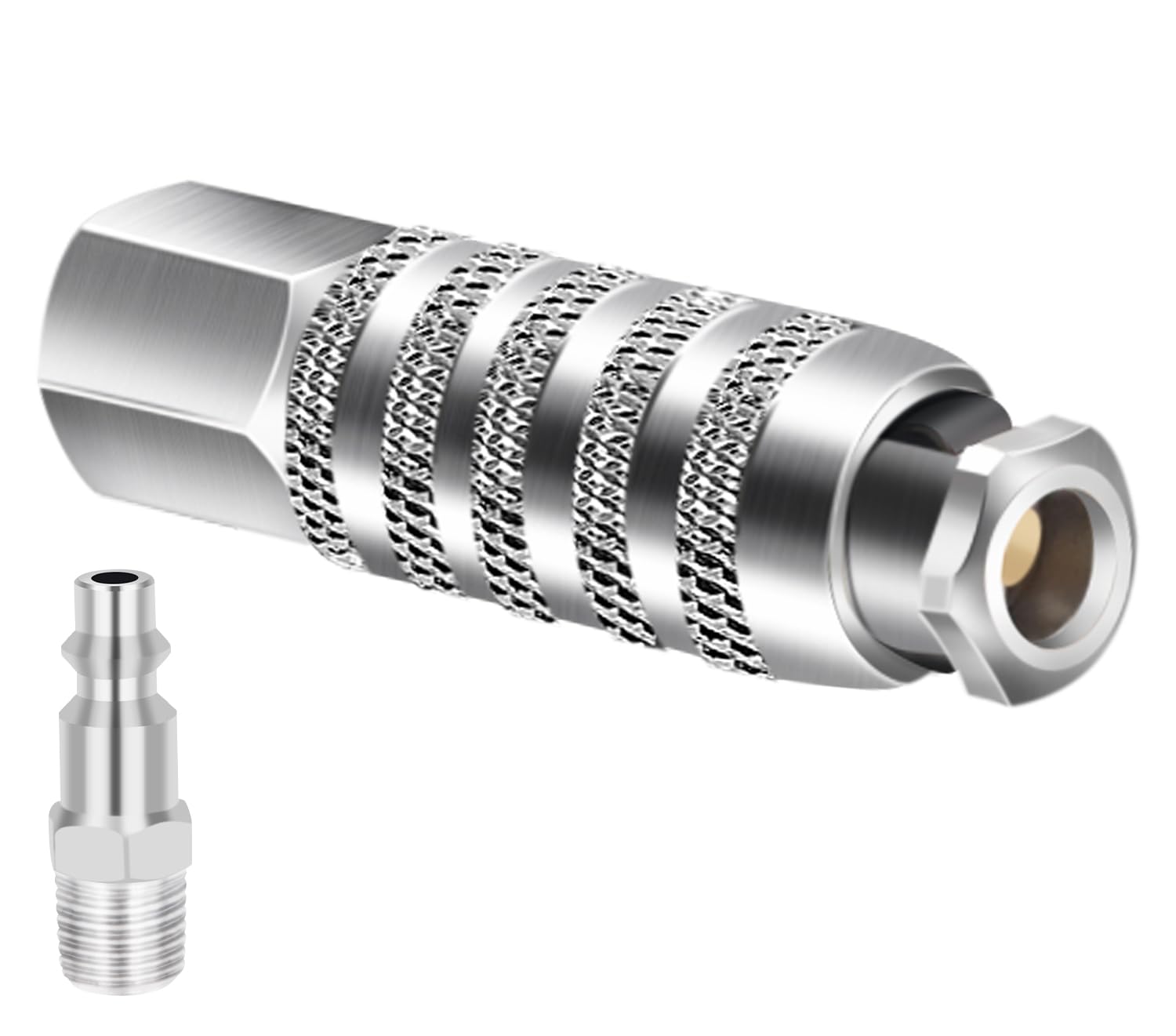 Photo 1 of SAFELIFE Locking Air Chuck Double Jaws Lock on Tire Chuck Close Flow Air Chucks for Tires Heavy Duty-Won't Leak or pop Off - Rated to 150 PSI