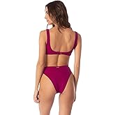 Maaji Women's Sully High Rise Classic Cheeky Cut Bikini Bottom