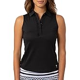 GOLFTINI Sleeveless Ruffle Polo
