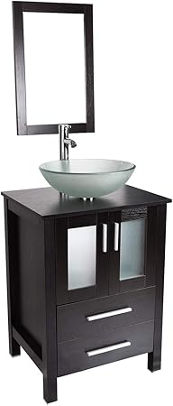 Vanity Nebula Blue Sink Bathroom Vanity And Sink Combo 24 Inch Traditional Vanity Cabinet With