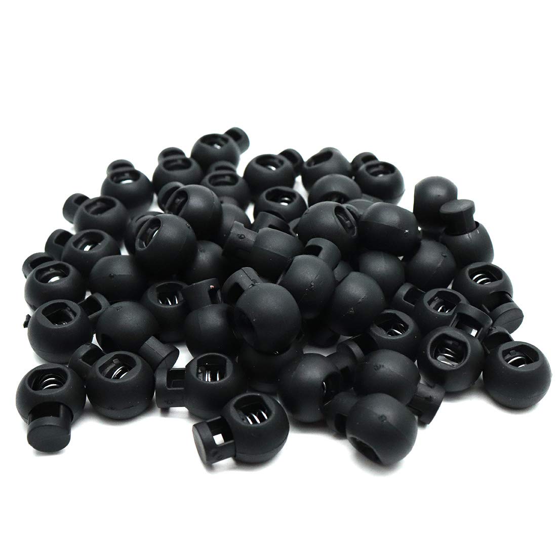 Zxhao Black Plastic Single Hole Cord Locks End Spring Stopper Fastener Slider End Spring Stop Toggle For Luggages Backpacks 18x22mm 50pcs Amazon In Home Improvement