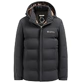 LAITIMIA Men&rsquo;s Down Jacket with Removable Hood Lightweight Warm Winter Coat