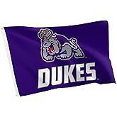 Desert Cactus James Madison University Flag - 3 x 5 Feet Dukes JMU Banner, Indoor/Outdoor Durable Fabric Display (Style G)