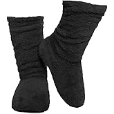 FRALOSHA Women's Slipper Sock Coral Velvet Indoor Spring-Autumn Super Soft Warm Cozy Fuzzy Lined Booties Slippers