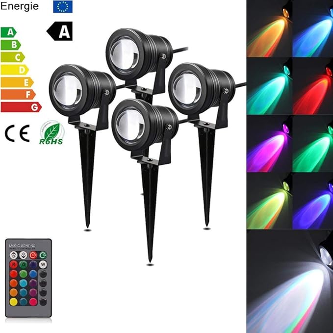 Outdoor RGB Color Changing Landscape Light, Decorative Lamp 10W LED
