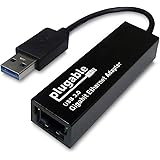 Plugable USB 3.0 to 10/100/1000 Gigabit Ethernet LAN Network Adapter (ASIX AX88179 chipset, Windows 10, 8.1, 8, 7, XP, Linux, OS X/macOS, Switch Game Console, Chrome OS)