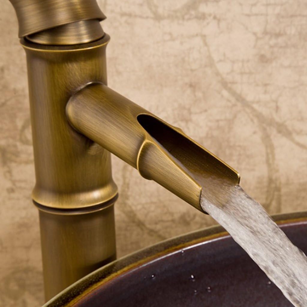 Touch On Faucets Industrial & Scientific Bronze Retro Brass Bamboo Shape Home Bathroom Sink