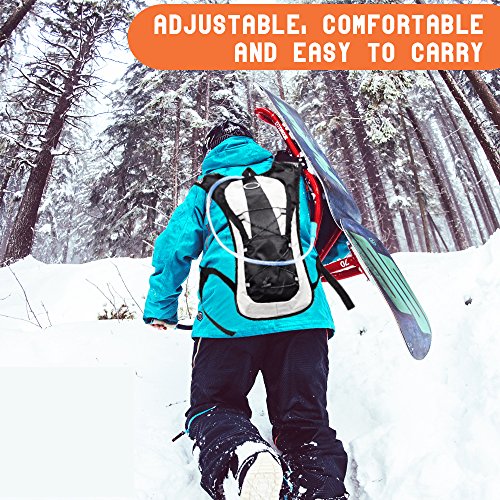 ETCBUYS Hydration Backpack - 2L (Liter) Water Pack and Waterproof Tactical Hydration Pack for Running, Hiking, Cycling, Camping, Hunting, Biking, Festivals, Themed Parks and Prevents Dehydration