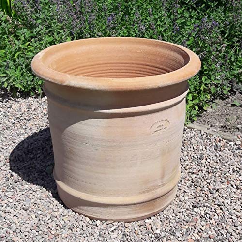 Kreta Keramik frostfester handgefertigter Terracotta Blumentopf, Pflanzkübel, Pflanzgefäß zum Bepflanzen für den Innen… – Bild 8