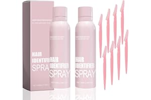 PEEDFTKY 2Pcs Hair Identifier Spray for Face Shaving,Hair Identifier Spray for Face Dermaplaning, Skin Dermaplaning Spray for Face,Moisturizing,Women
