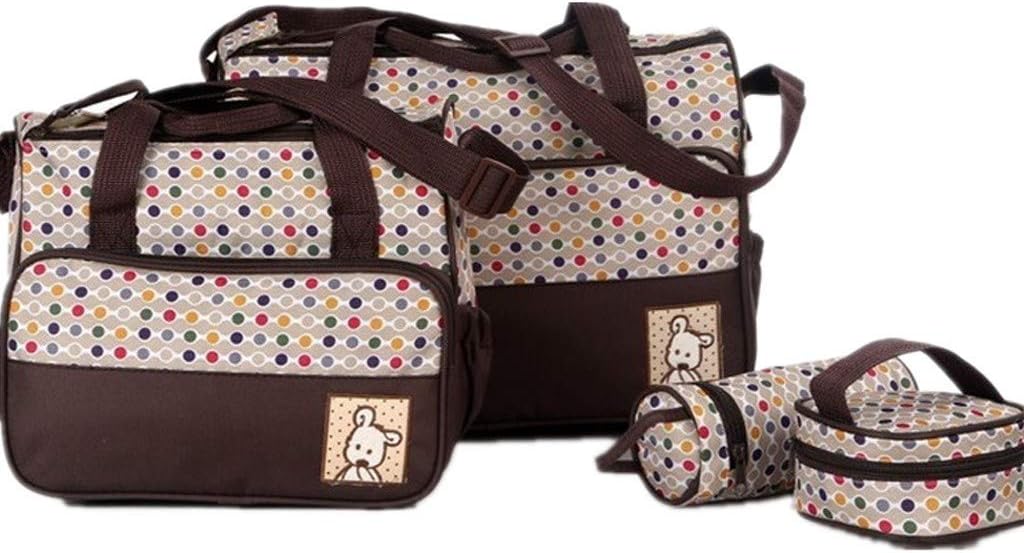 Cebbay Fashion Lady Rolled Tote Bag Set of 5 Multifunction Mummy Bag Handbags Maternity Baby Carriage Bag