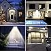 Solar Motion Sensor Lights Outdoor 46 Leds 1100lm 4500mAh Aluminum Alloy IP65 Waterproof Led Security Outdoor Lights for House Garden, Driveway, Yard, Deck