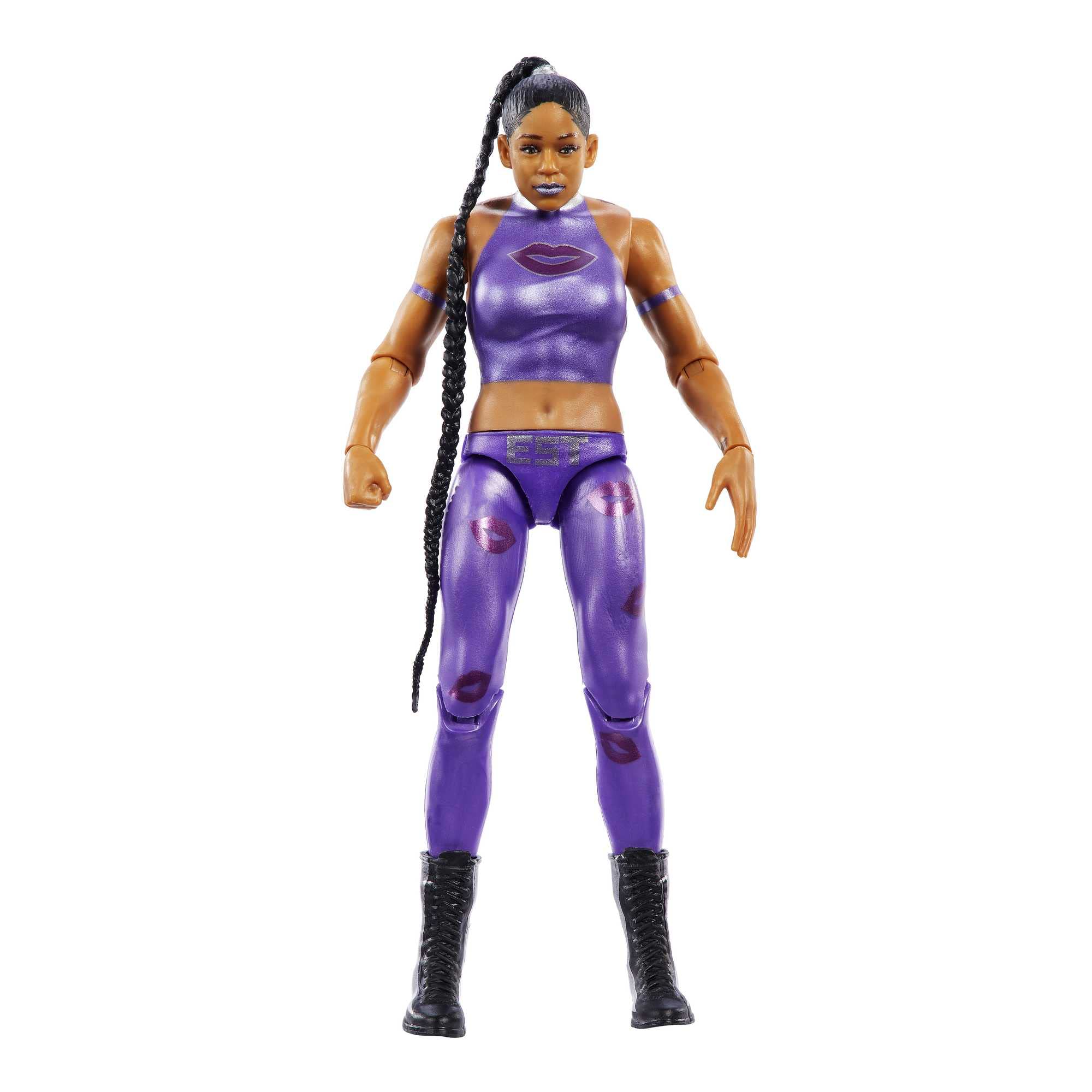 WWE Action Figure Bianca Belair WrestleMania Basics, Posable 6-inch Collectible for Ages 6 Years Old and Up, HKP82