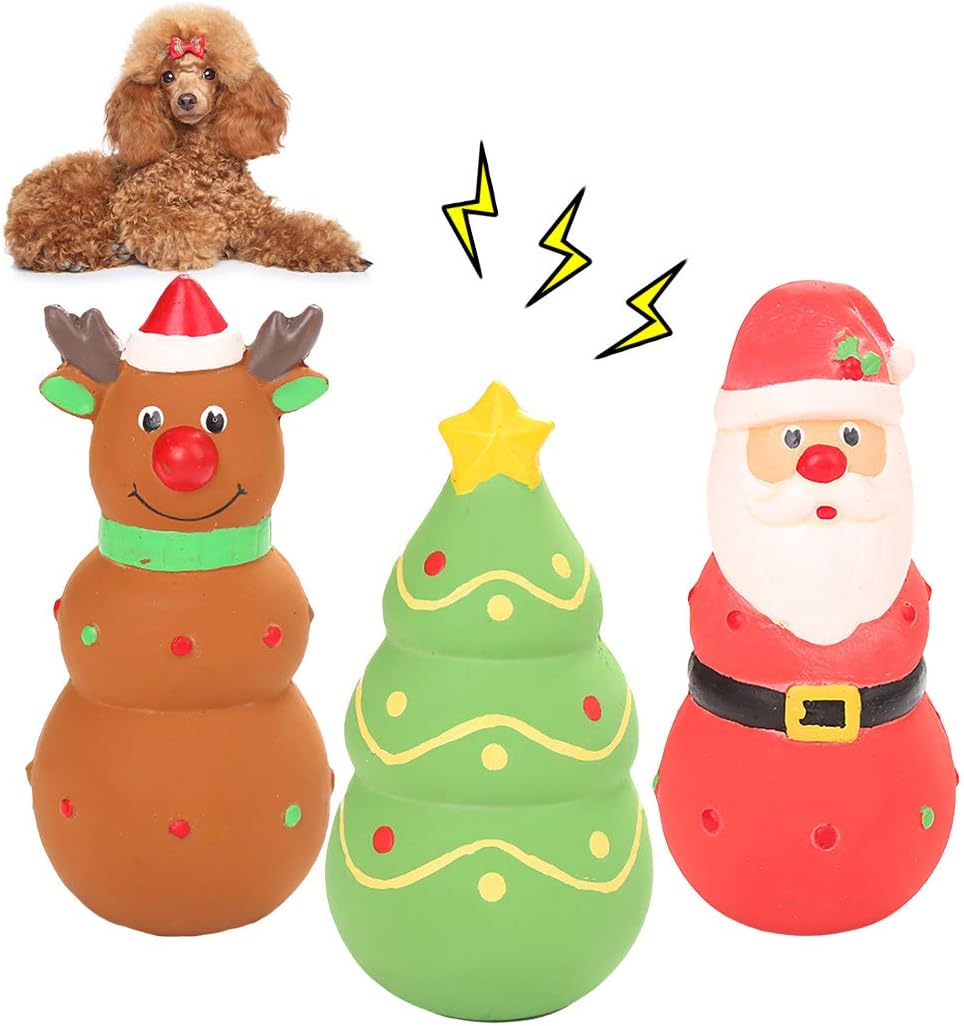 christmas tree dog toy