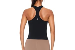 Cathie Moochie Racerback Workout Tank Tops for Women Sleeveless Gym Tops Cropped Active Yoga Running Shirts