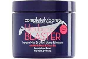 completely bare bikini bump BLASTER Ingrown Hair & Bikini Bump Eliminator - Exfoliating AHAs & BHAs