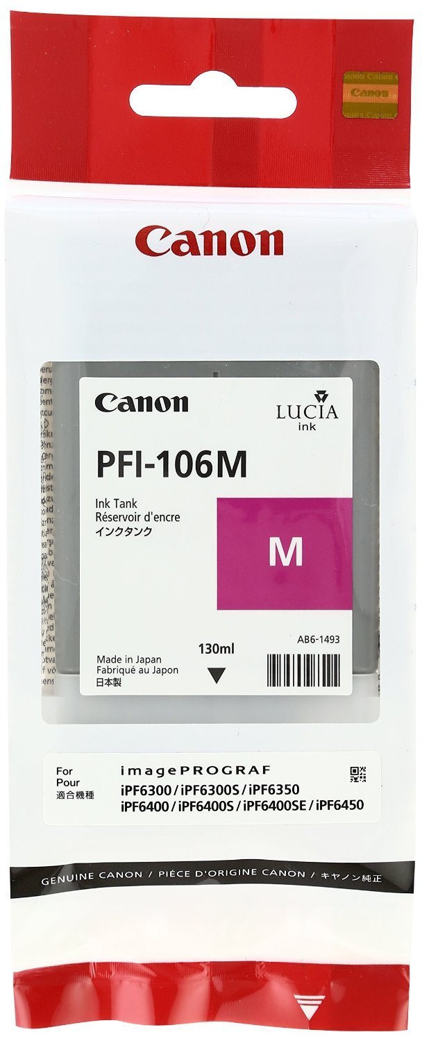 Canon PFI106M 130ml Ink Cartridge - Magenta