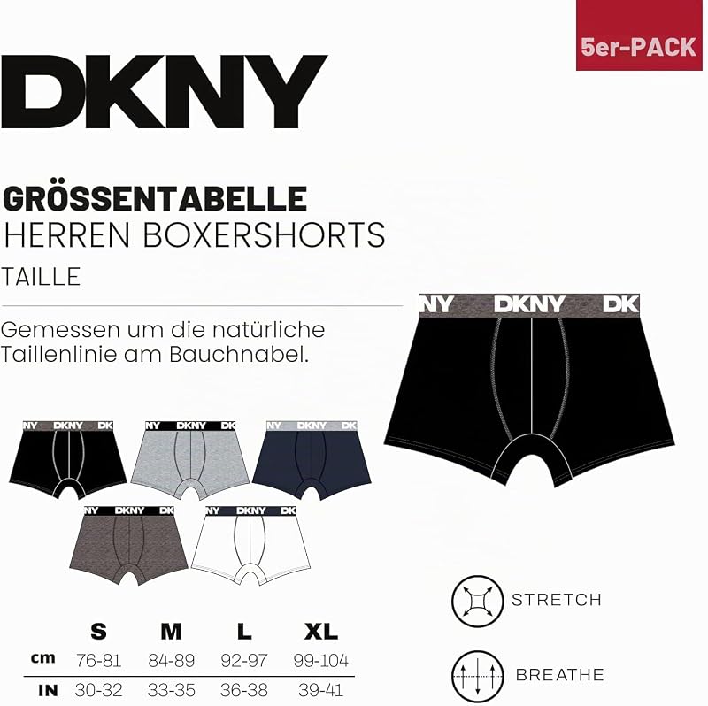Herren-Boxershorts Portland – 5er-Pack Unterhosen-Multipack