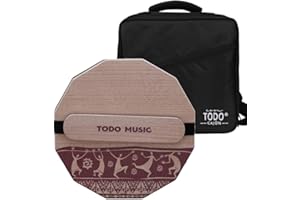 TODO The Nile Travel Cajon: 3-Tone Portable Cajon with Adjustable Snare, Handcrafted & Includes Carry Bag - for Adults and Kids（12-Sided)