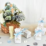 YAAVAAW 22m Thin Baby Blue Satin Ribbon 10mm Gift Wedding Car Decor view 4