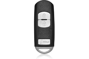 Keylessbest Key Fob Remote Replacement for 2016 2017 2018 Mazda 3 CX3 CX5 SPEED3 Mazdaspeed3 3 Buttons 315MHz WAZSKE13D01,Bla