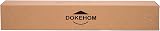 DOKEHOM 6 Satin Nickel Hooks on White Wooden Board Wall Mounted Rack view 7