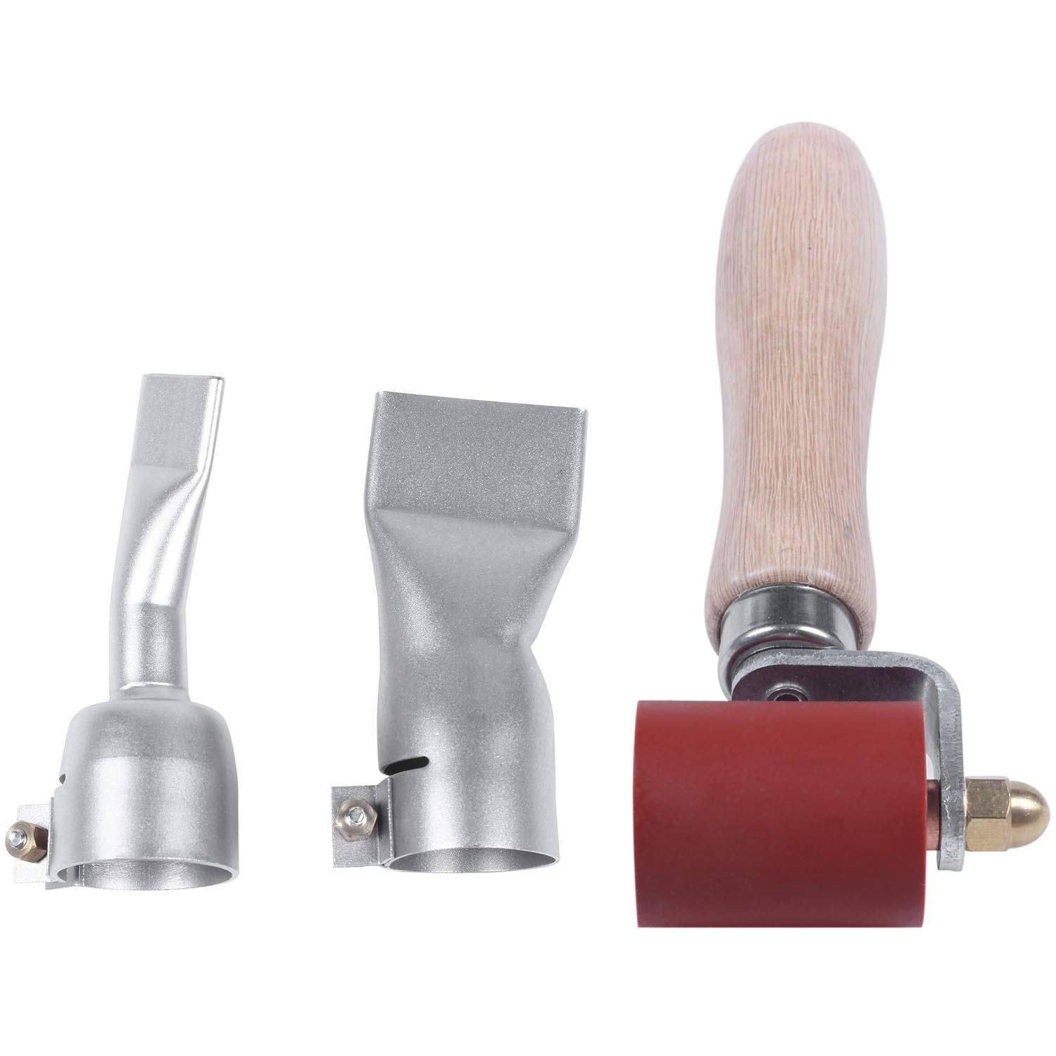 Qndanoan 20Mm Flat Welding Nozzles+ 40Mm Rollers+40Mm Flat Nozzle for Handheld Hot Air Welder