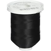 Robison-Anton Rayon Super Strength Thread, Solid Colors, 1100-Yard, Black