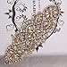 Gold Wedding Rhinestone Applique for Dresses Bridal Belts (1 Piece Gold)