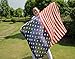 Ebuyingcity Stars and Stripes Large Patriotic Nautical American Scarf Fashion Charming US Star Flag Shawl Wrap, Sarong