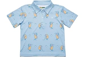 Tipsy Elves Kids and Toddlers Golf Shirts - Athletic Comfort Fit with Quick Dry Material