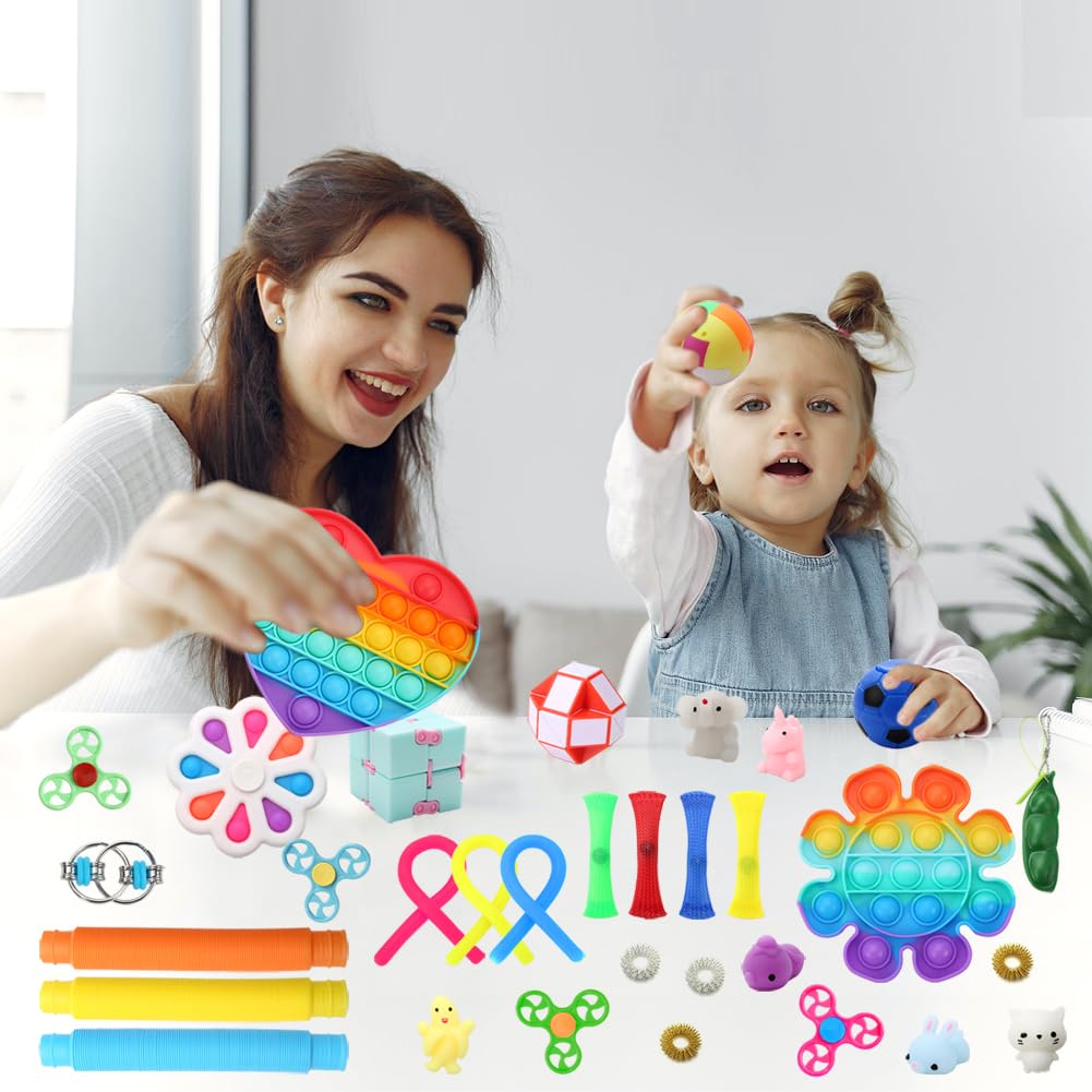 Mua Fidget Simple Fidget Pack, 35pcs Fidget Toys Set with Popping ...