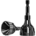 CZS Deburring Tool, HSS Hex Shank Deburring Tool for Metal, Bolt Thread Repair with Quick Release Shank Fits, 2 Pack