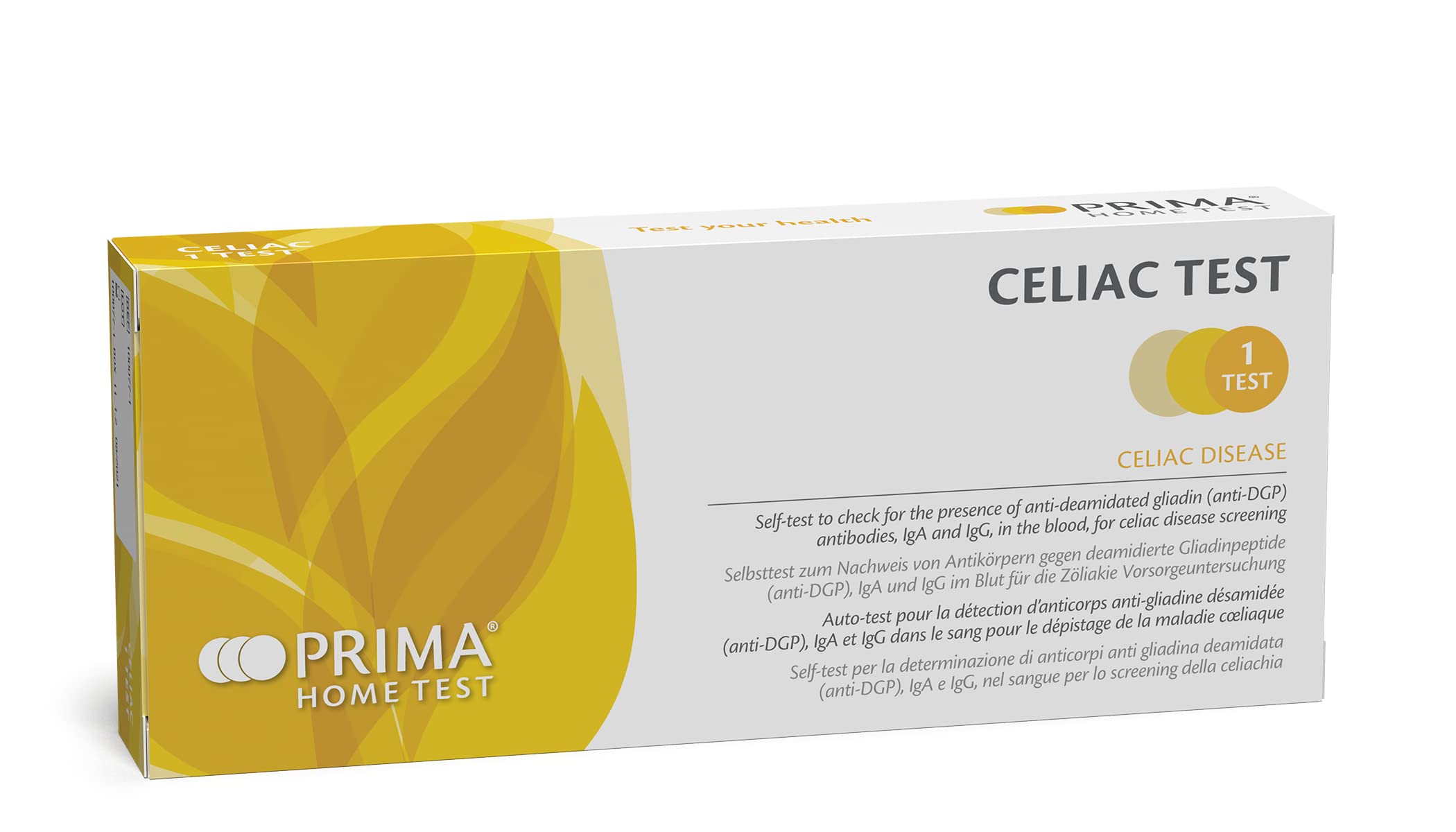 Prima Coeliac Gluten Sensitivity Home Test for IGA and IgG Antibodies | Results in 10 Minutes