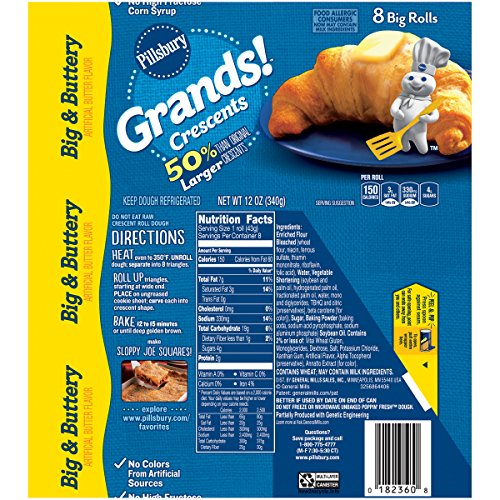 1 Pillsbury+Grands+Crescents+Buttery+Rolls