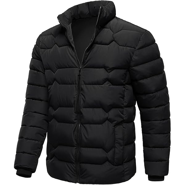 Xsylxgc Men's Puffer Jacket Lightweight Water-Resistant Packable