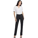 NYDJ Womens Slim Trouser Pants with Ponte Knit | Office Work Pants for Women