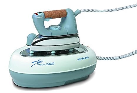 Ariete 6256 - Centro de planchado, 2200 W, color azul claro y blanco