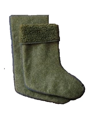 Christie- Winter Stiefelsocken für Kinder Fellsocken Oliv Stiefelstrümpfe Gr. 23/24-35/36