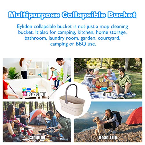 Eyliden Collapsible Bucket, Bucket for Cleaning Mop, 10L(2.6Gallon