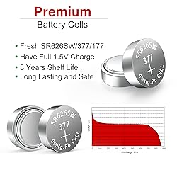 SR626SW Watch Batteries 377 376 AG4 LR626 1.55V