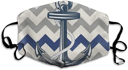 FFFFF Fashion Unisex Mouth/Face Cover Masks, Navy Blue