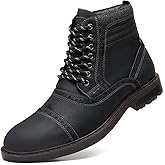 Arkbird Mens Chelsea Boots, Stylish and Comfort Leather Chukka Ankle Boots with Zipper